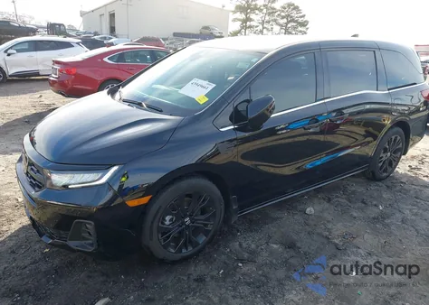 2025 Honda Odyssey Sport-L из США, поврежденный, VIN 5FNRL6H73SB017415